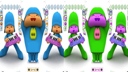 Baby Learn Blue and Green Colors With My Talking Pocoyo and ABCD Twinkle Little Star Nurse