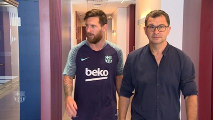 Barcelone - Fin de vacances pour Messi !