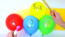 Finger Family song for Kids 5 Wet Balloons Learn Colors Nursery Rhymes songs for babies