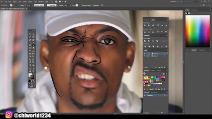 Cartoon Head Speedart / Adobe Illustrator
