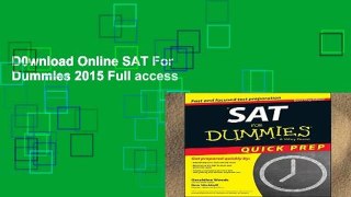 D0wnload Online SAT For Dummies 2015 Full access