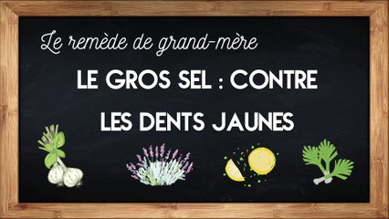 Du gros sel contre les dents jaunes