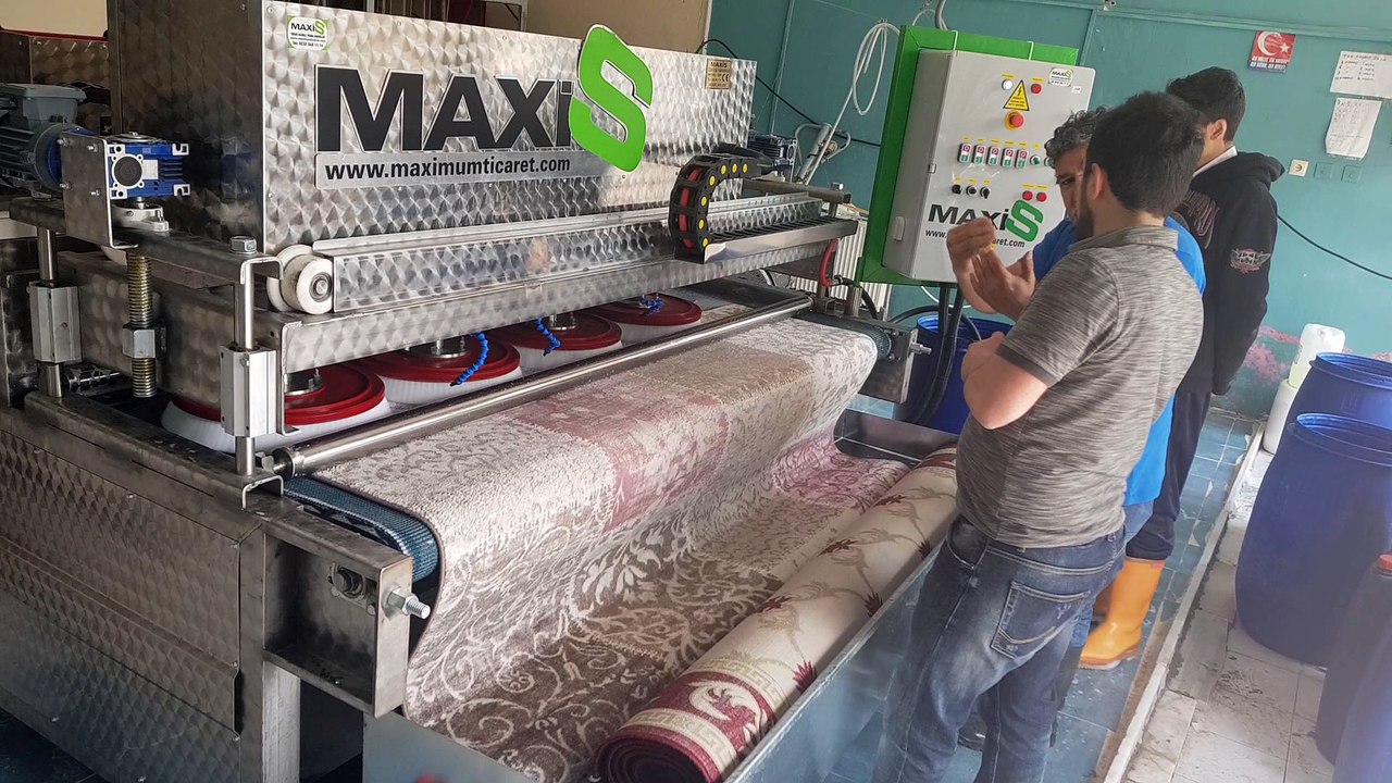 otomatik halı yıkama makinası,halı sıkma makinası maxis