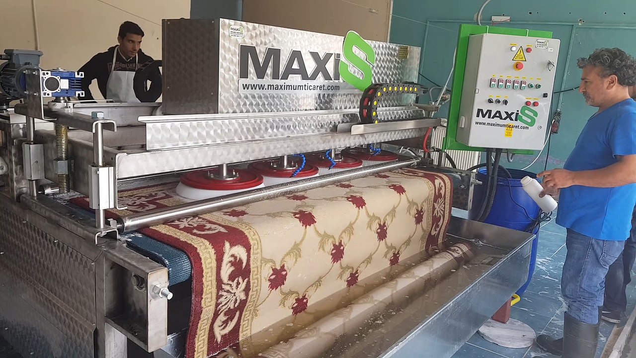 otomatik halı yıkama makinası,halı sıkma makinası maxis
