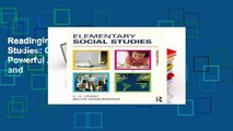 Readinging new Elementary Social Studies: Constructing a Powerful Approach to Teaching and