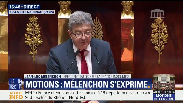 Affaire Benalla: Vous deviez des comptes à l'Assemblée , lance Jean-Luc Mélenchon à Édouard Philippe