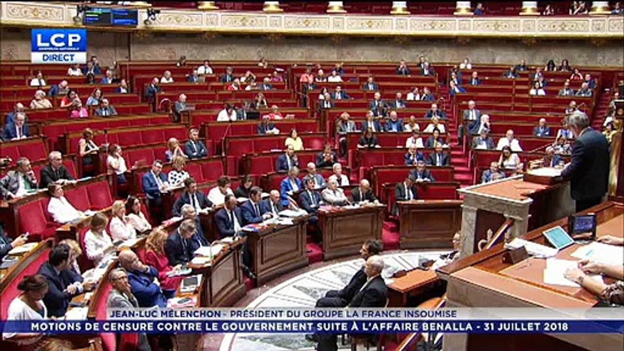 Motions de censure: Regardez en intégralité le discours de Jean-Luc Melechon à l'Assemblée Nationale cet après midi- VIDEO