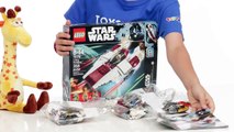 LEGO STAR WARS A-WING STARFIGHTER - Kids Unboxing Toys