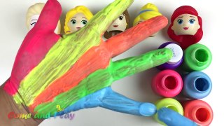 Children Body Paint Finger Family Nursery Rhymes Disney Princess Learn Colors Fun & Creati