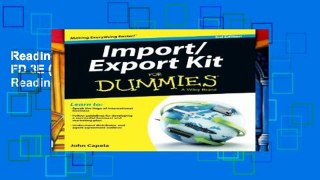 Reading Full Import/Export Kit FD 3E (For Dummies) P-DF Reading