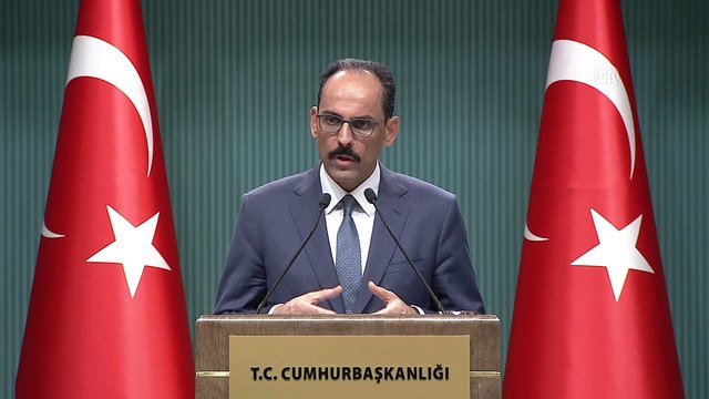 Cumhurbaşkanı Sözcüsü Kalın: ''(Rahip Brunson) Devam eden yargı sürecine herkesin saygı duyması gerekir' - ANKARA