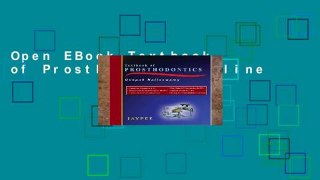 Open EBook Textbook of Prosthodontics online