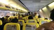 Travellers fan themselves on Ryanair flight amid airline chaos