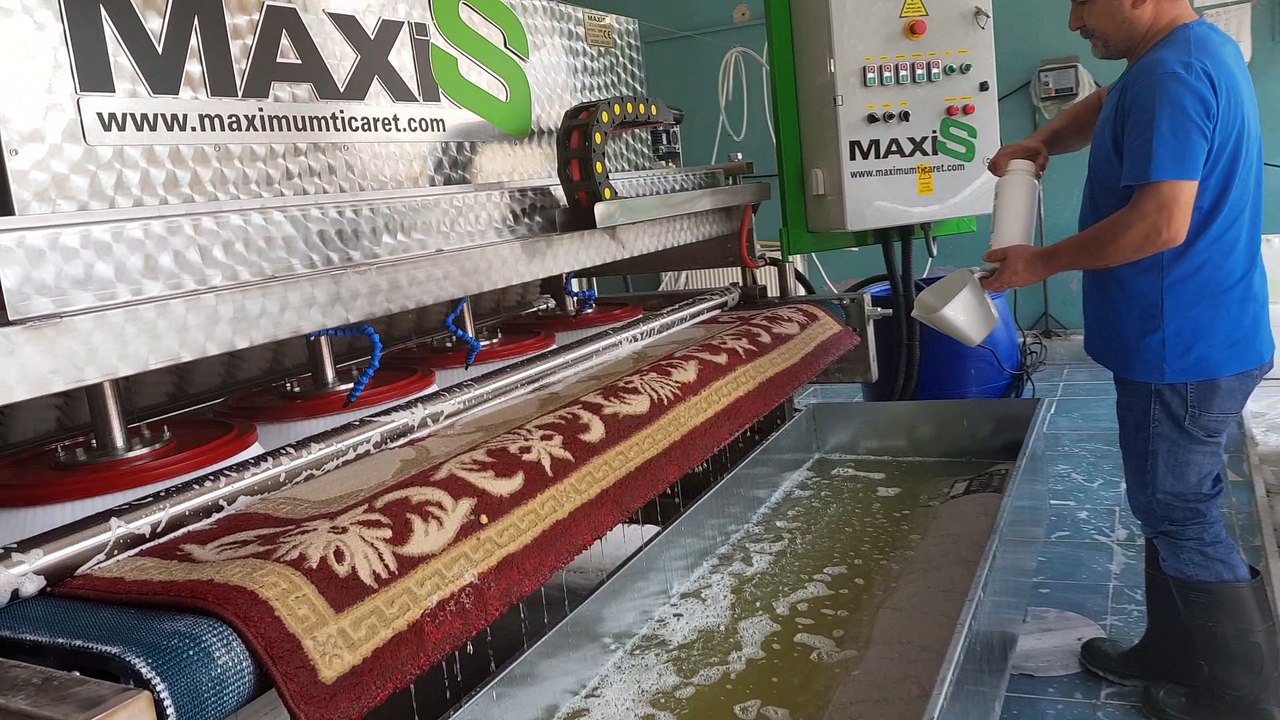otomatik halı yıkama makinası,halı sıkma makinası maxis