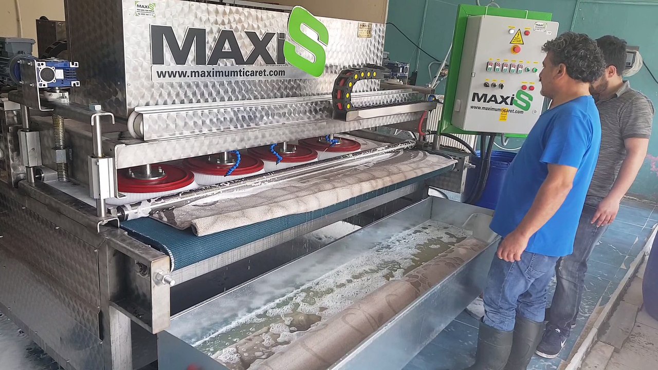 otomatik halı yıkama makinası,halı sıkma makinası maxis