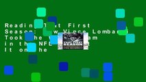 Reading That First Season: How Vince Lombardi Took the Worst Team in the NFL and Set It on the