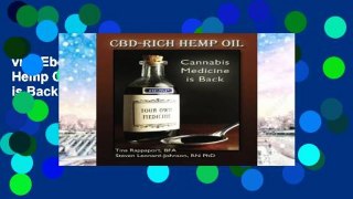 viewEbooks & AudioEbooks CBD-Rich Hemp Oil: Cannabis Medicine is Back Unlimited