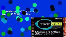 View Microsoft Office Inside Out: 2013 Edition online