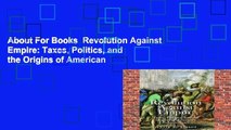 About For Books  Revolution Against Empire: Taxes, Politics, and the Origins of American