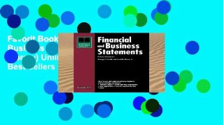 Favorit Book  Financial and Business Statements (Business Library) Unlimited acces Best Sellers