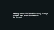 Reading Online Iowa State University (College Prowler: Iowa State University Off the Record)