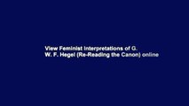 View Feminist Interpretations of G. W. F. Hegel (Re-Reading the Canon) online