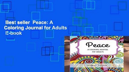Best seller  Peace: A Coloring Journal for Adults  E-book