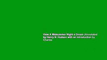 View A Midsummer Night s Dream (Annotated by Henry N. Hudson with an Introduction by Charles