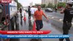 Ankara’da sağanak yağış sonucu yol çökmesi yaşandı