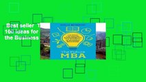 Best seller  The Future MBA: 100 Ideas for Making Sustainability the Business of Business