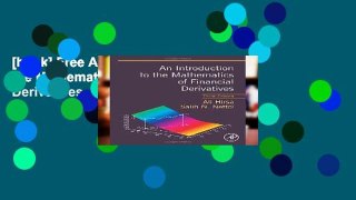 [book] Free An Introduction to the Mathematics of Financial Derivatives