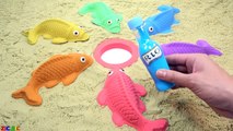Learn Numbers & Learn Colors Kinetic Sand Rainbow Fish Fun Toys How To Make Videos For Kid