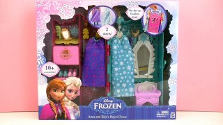 Karlar Ülkesi Frozen: Karlar Kraliçesi Elsa ve Anna Için Dolap Oyuncak Bebek Tanıtımı!