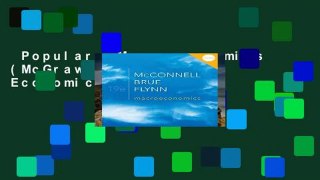 Popular  Macroeconomics (McGraw-Hill Series Economics)  E-book