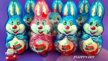8 Easter Kinder Surprise Bunny Rabbit Army Surprise Toys Unboxing Easter Egg Chocolate