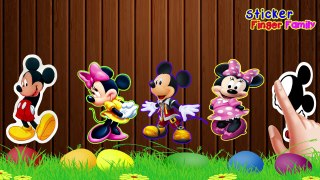 Mickey Mouse Sticker Finger Family Songs Nursery Rhymes BY Sticker Finger Family