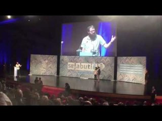 [NocauteTV] Julián Fuks no Prêmio Jabuti: "Fora Temer!"