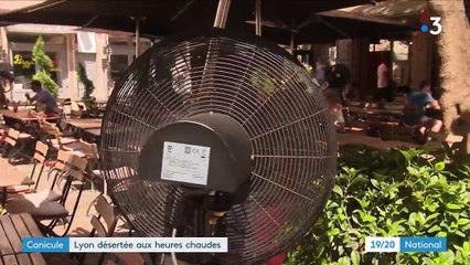 Canicule : plus de 35 °C au thermomètre, les rues de Lyon se vident