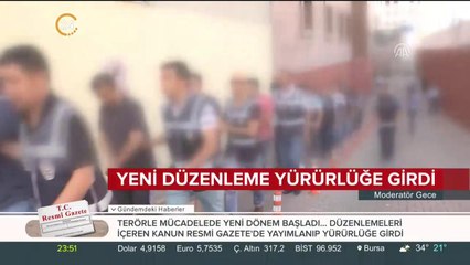 Terörle mücadelede yeni düzenlemeler getiren kanun yürürlüğe girdi