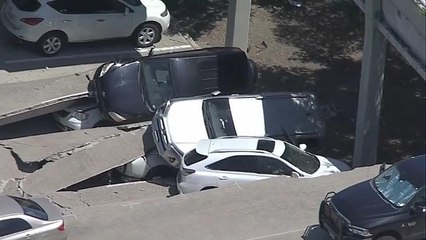 شاهد: انهيار جزء من مرآب في ولاية تكساس