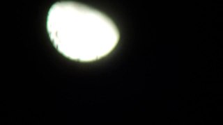 22.12.2013 weird TILTED unnatural MOON komischer Mond Hologram