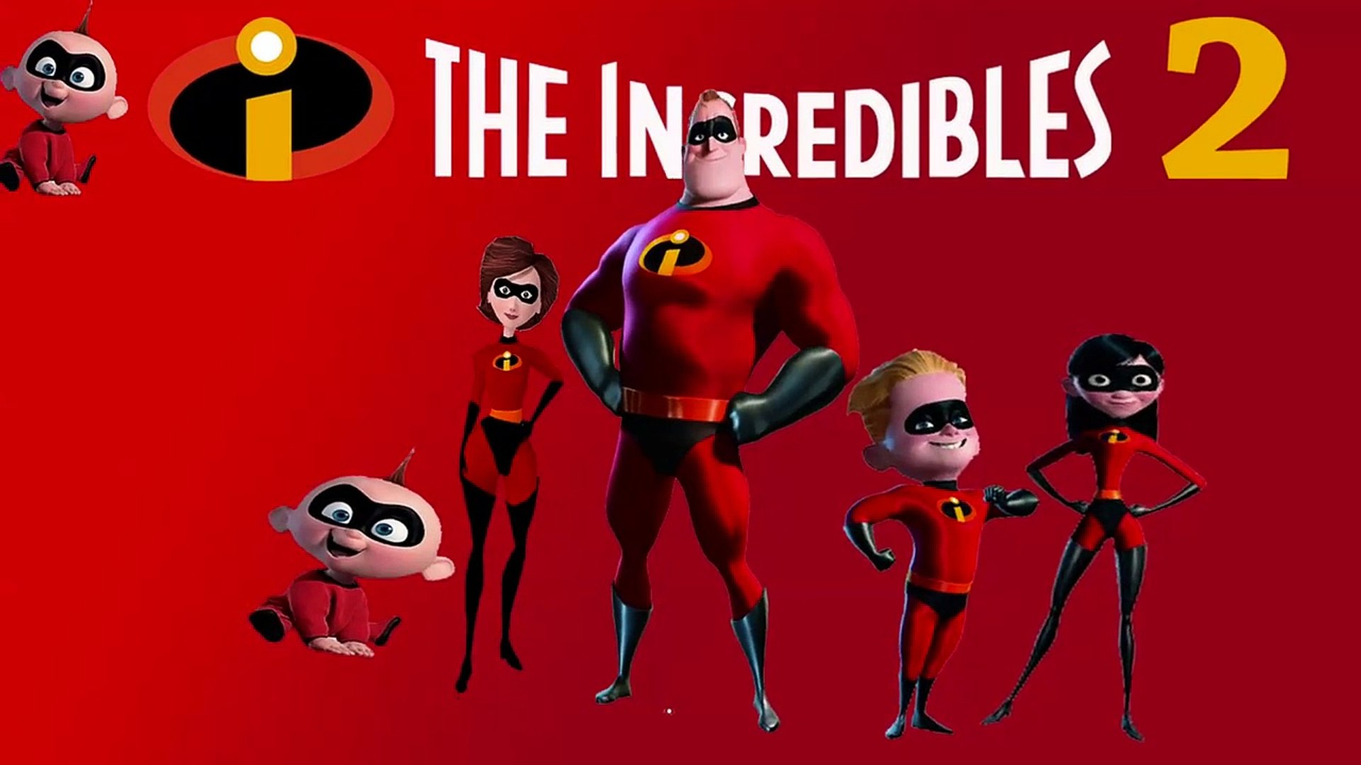 The Incredibles 2 Finger Family Nursery Rhyme for Children 4K Video