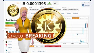 Cryptocurrency Royal Kingdom Coin $RKC Surged 99% Over the Last 24 Hours