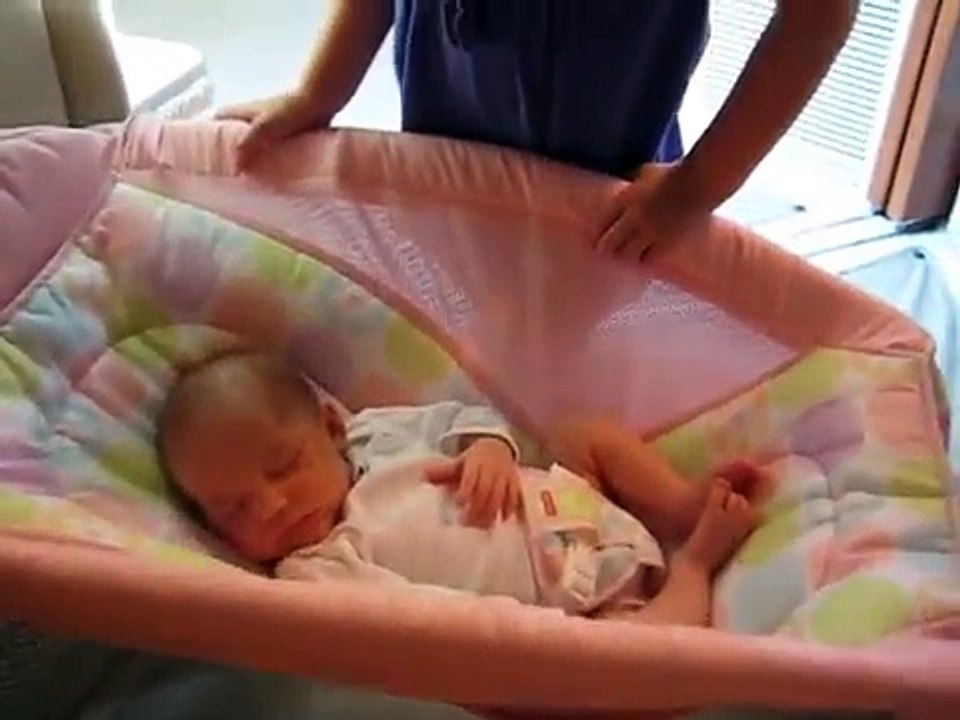 Fisher Price Newborn Rocker Sleeper Demo with Baby Sleeping on a Boat