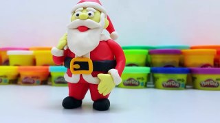 Play Doh Santa Claus | How To Make Santa Claus With Play Doh Learn Colors With Play Doh