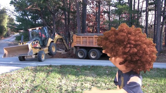 Construction Equipment Backhoe, Dump Truck and Tamping Rammer