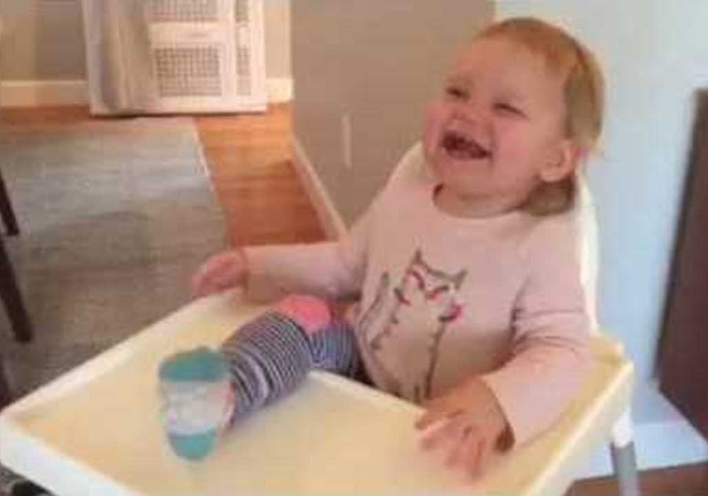 Toddler Has the Time of Her Life Playing Game With Dad