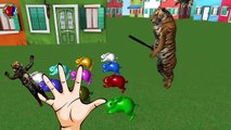 Learn Colors With Gorilla For Kids || Learn Basic Colors & Finger Family 3D Collection For