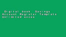 Digital book  Savings Account Register Template Unlimited acces Best Sellers Rank : #2