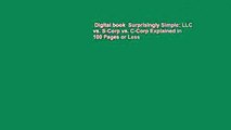 Digital book  Surprisingly Simple: LLC vs. S-Corp vs. C-Corp Explained in 100 Pages or Less